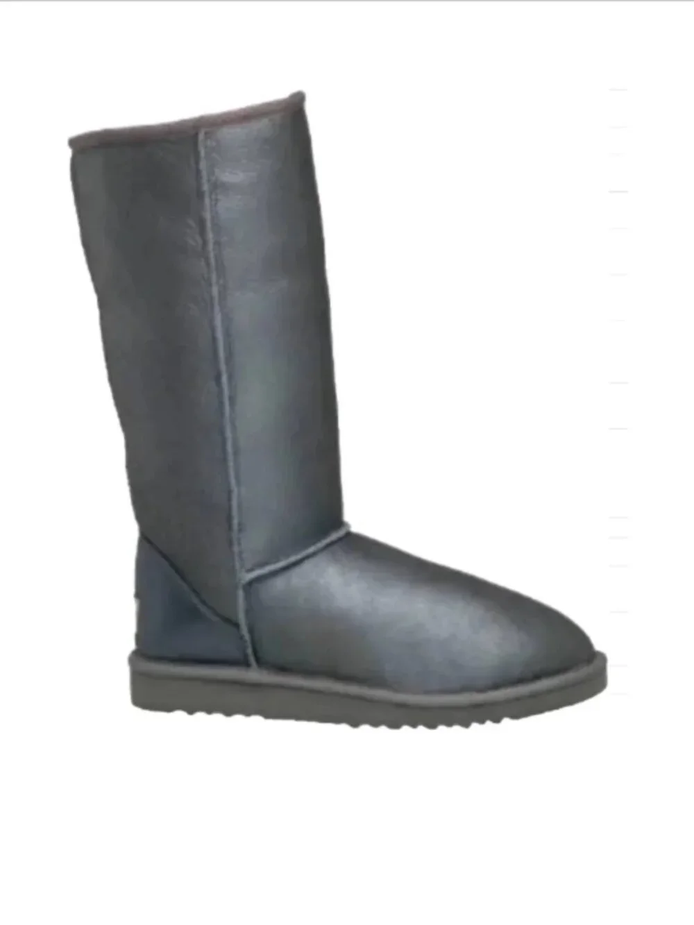 UGG Australia Metallic Gray Leather Boots